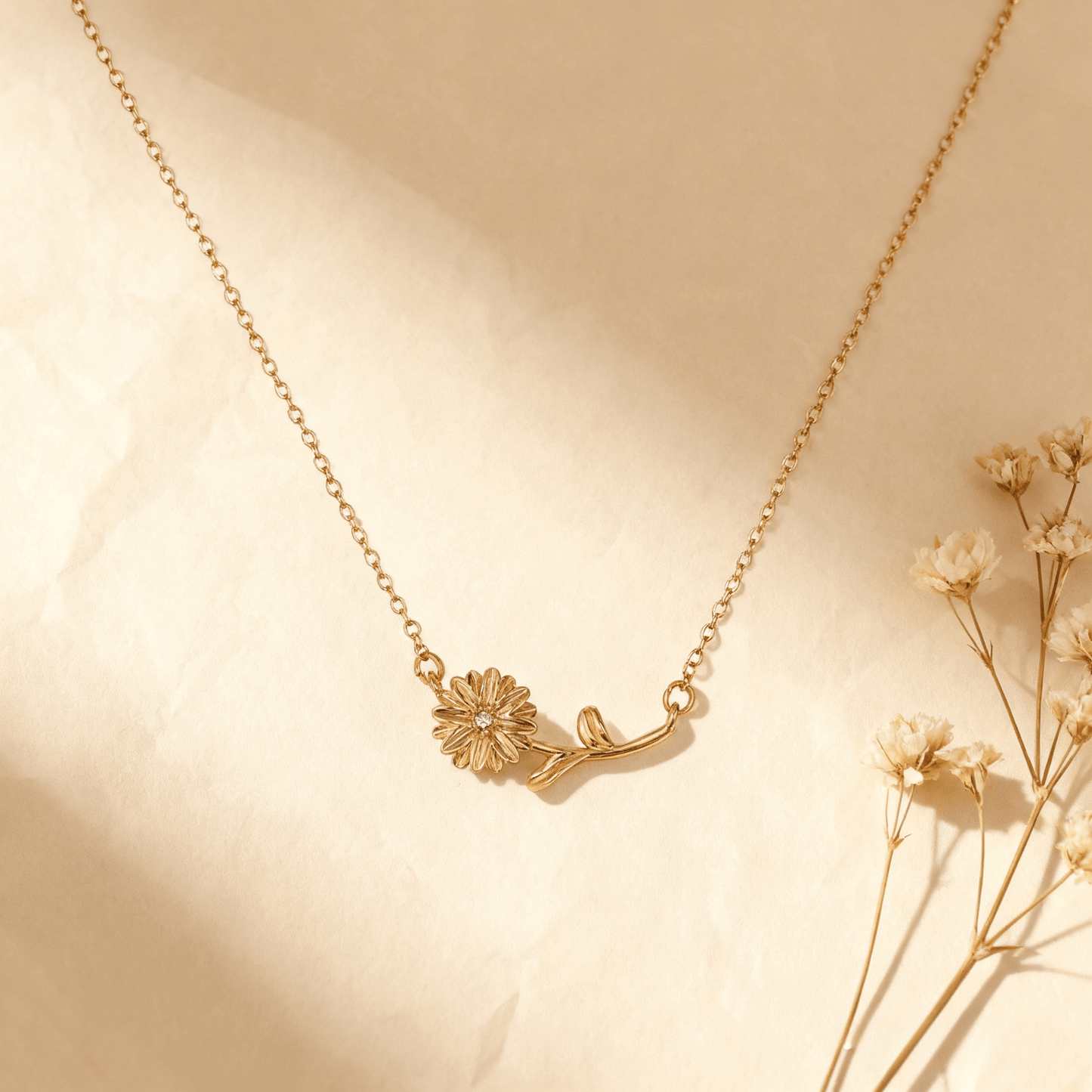 Birthstone Floral Necklace | Floral Bouquet Birthstone Jewelry