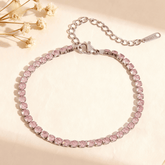 Cotton Candy Pink Tennis Bracelet