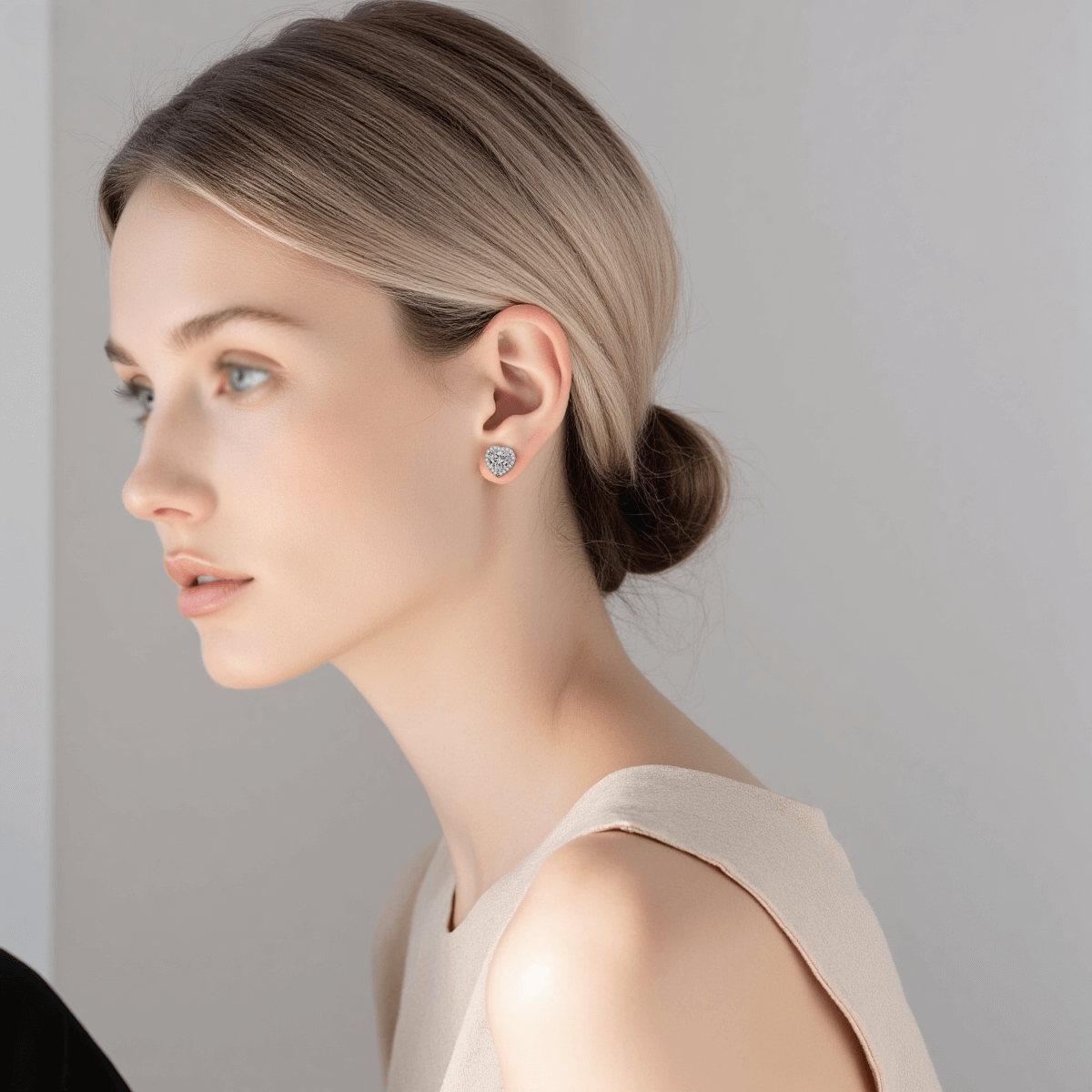 #HeartEarrings #MoissaniteJewelry #GiftForHer #WearYourHeart #RomanticJewelry