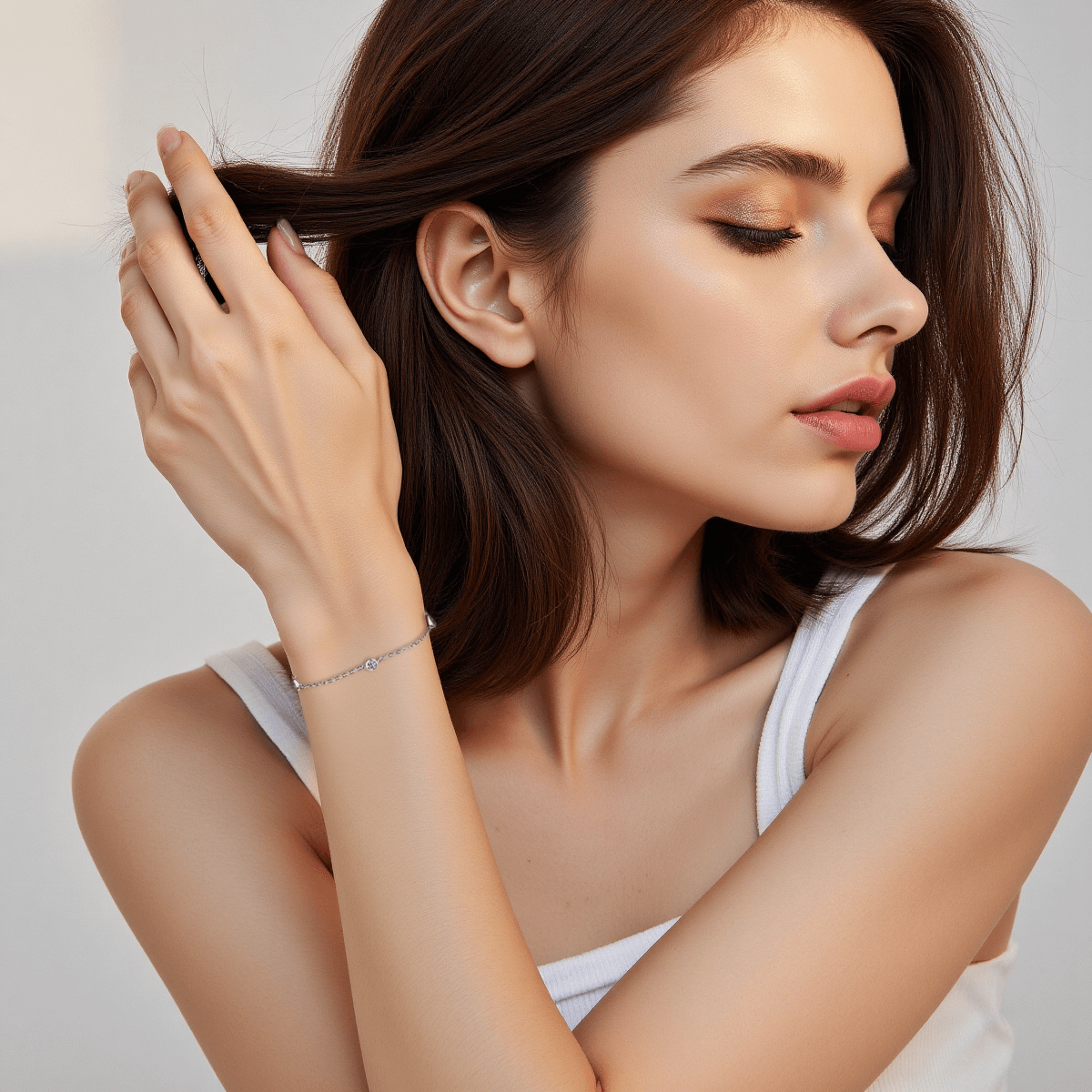 #DawnsEmbrace #MorningLight #MoissaniteBracelet #GiftForHer #NewBeginnings