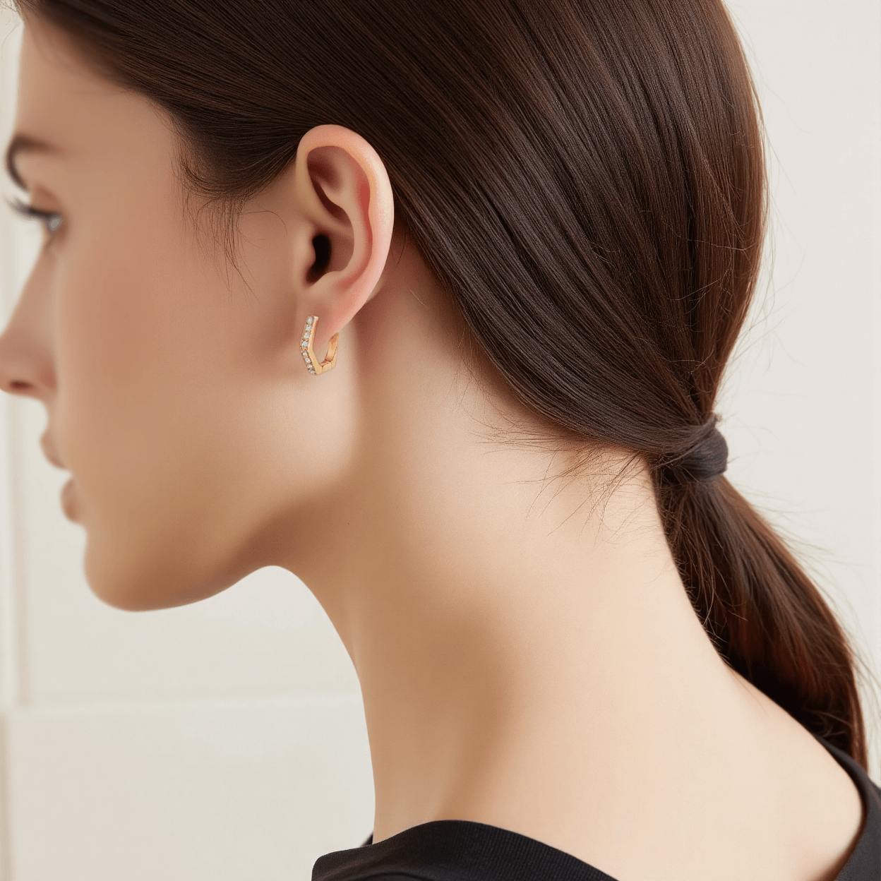 hexa halo earrings, moissanite halo studs, hexagon halo earrings, 0.4 CT moissanite, sterling silver earrings, hypoallergenic studs, gift earrings for her