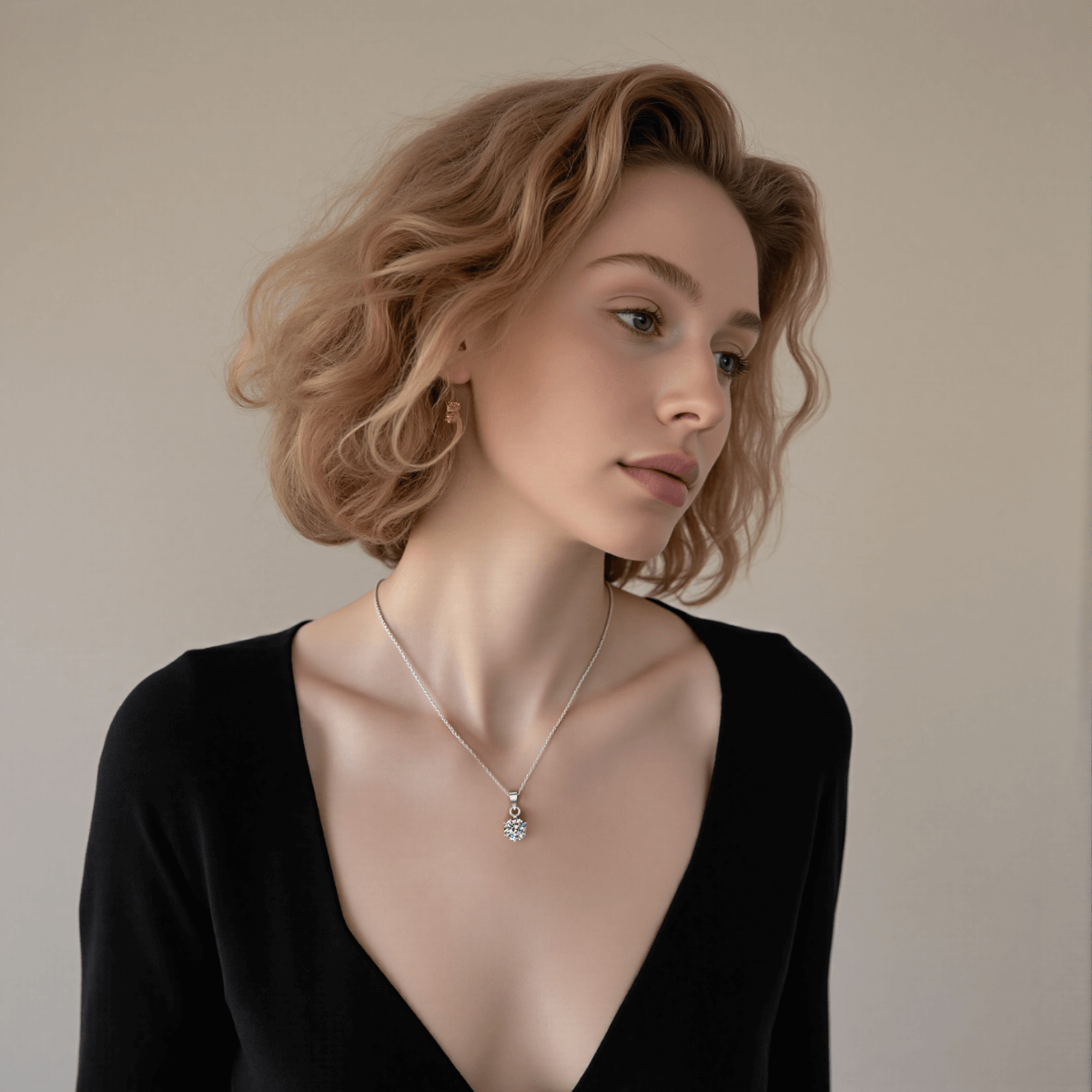 starlight moissanite necklace, moissanite pendant necklace, celestial jewelry, ethical moissanite, gift for her, sterling silver pendant, sparkle necklace