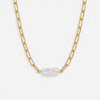 Aphrodite Stick Pearl Paperclip Necklace