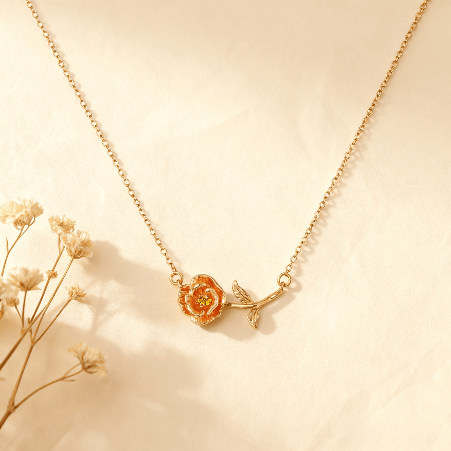 Birthstone Floral Necklace | Floral Bouquet Birthstone Jewelry