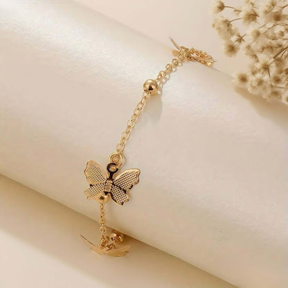 Butterfly Pendant - Handmade Anklet