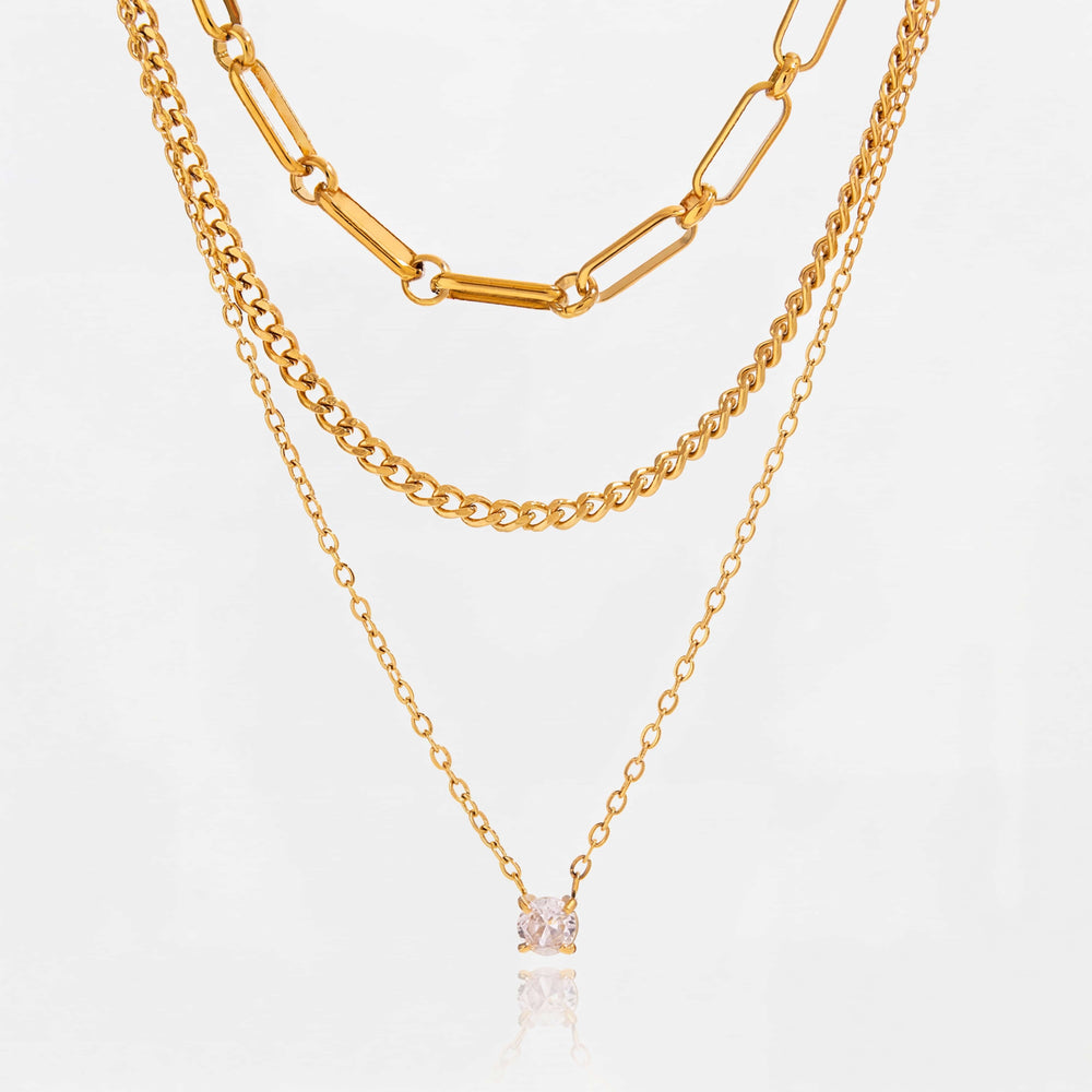Charites Triple Layer Necklace