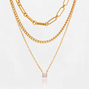 Charites Triple Layer Necklace