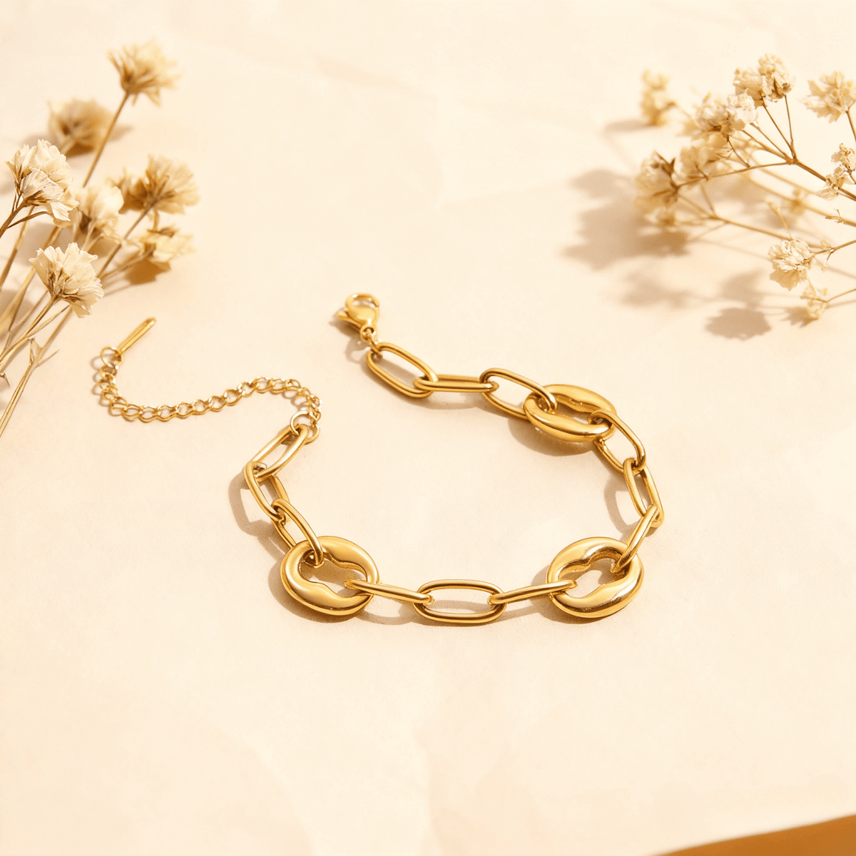 Chunky Gold Link Bracelet