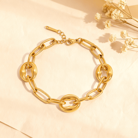 Chunky Gold Link Bracelet