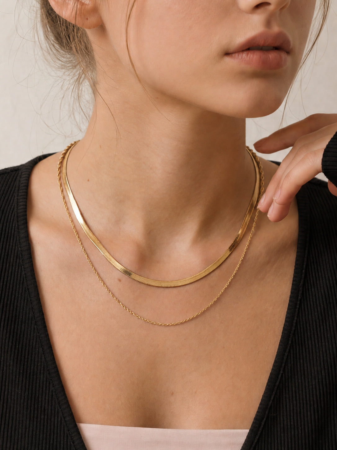 Classic Duo Layered Necklace