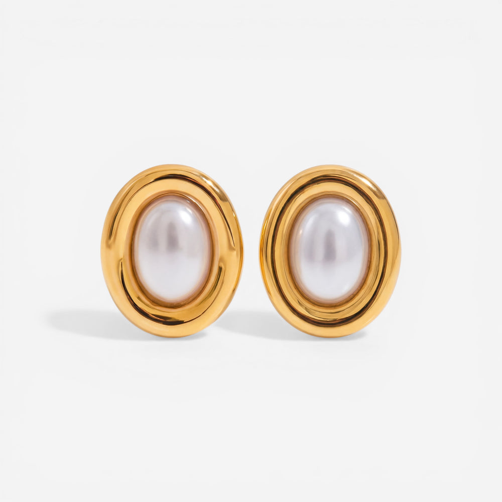 Clotho Vintage Pearl Studs