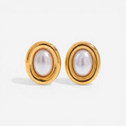 Clotho Vintage Pearl Studs