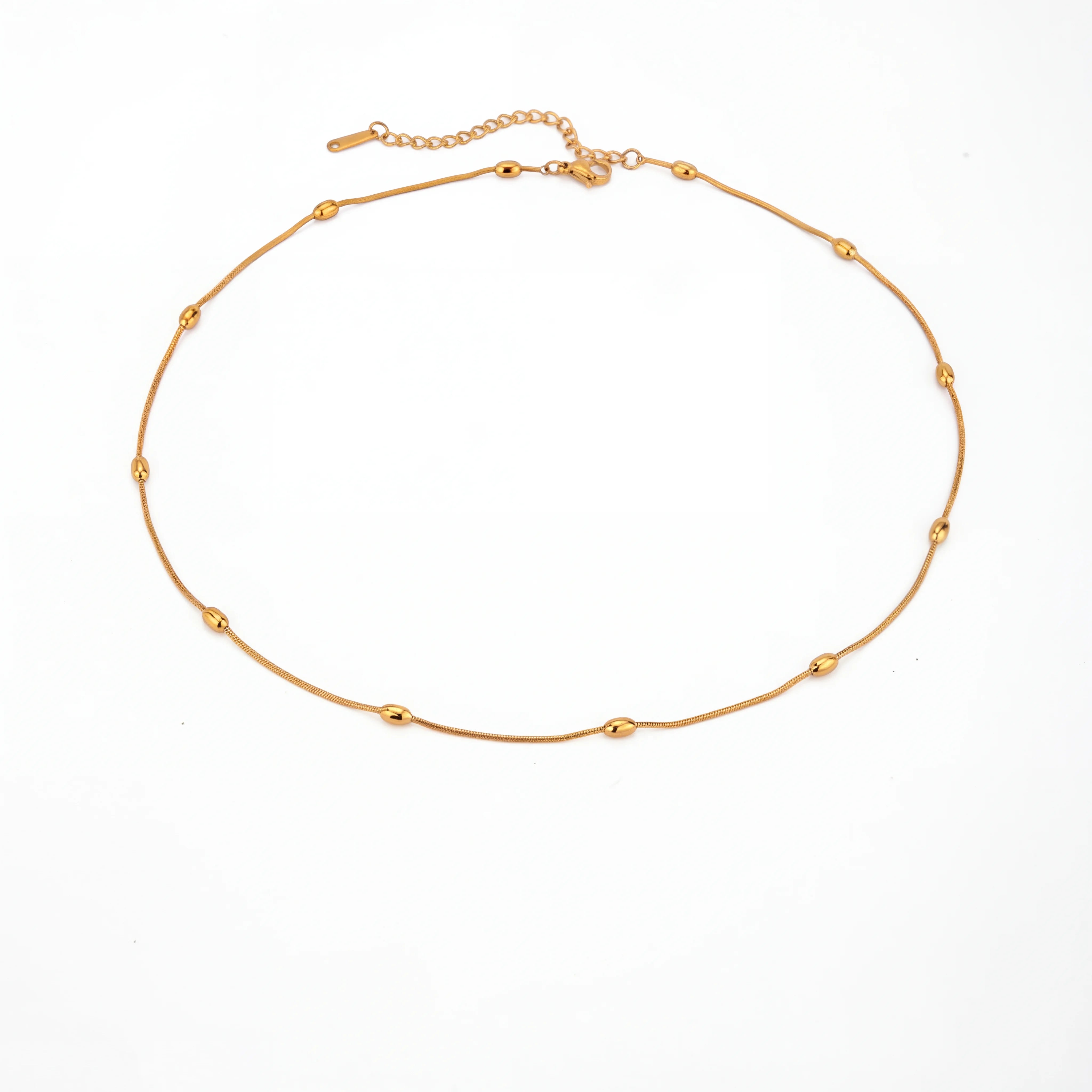 Aria Beaded Snake Chain Necklace Secondary image