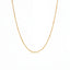 Gold dotted chain necklace with small metal beads station design waterproof stainless steel.