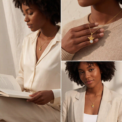 Evangeline Angel Pendant Necklace