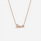 Love Script Pendant Necklace