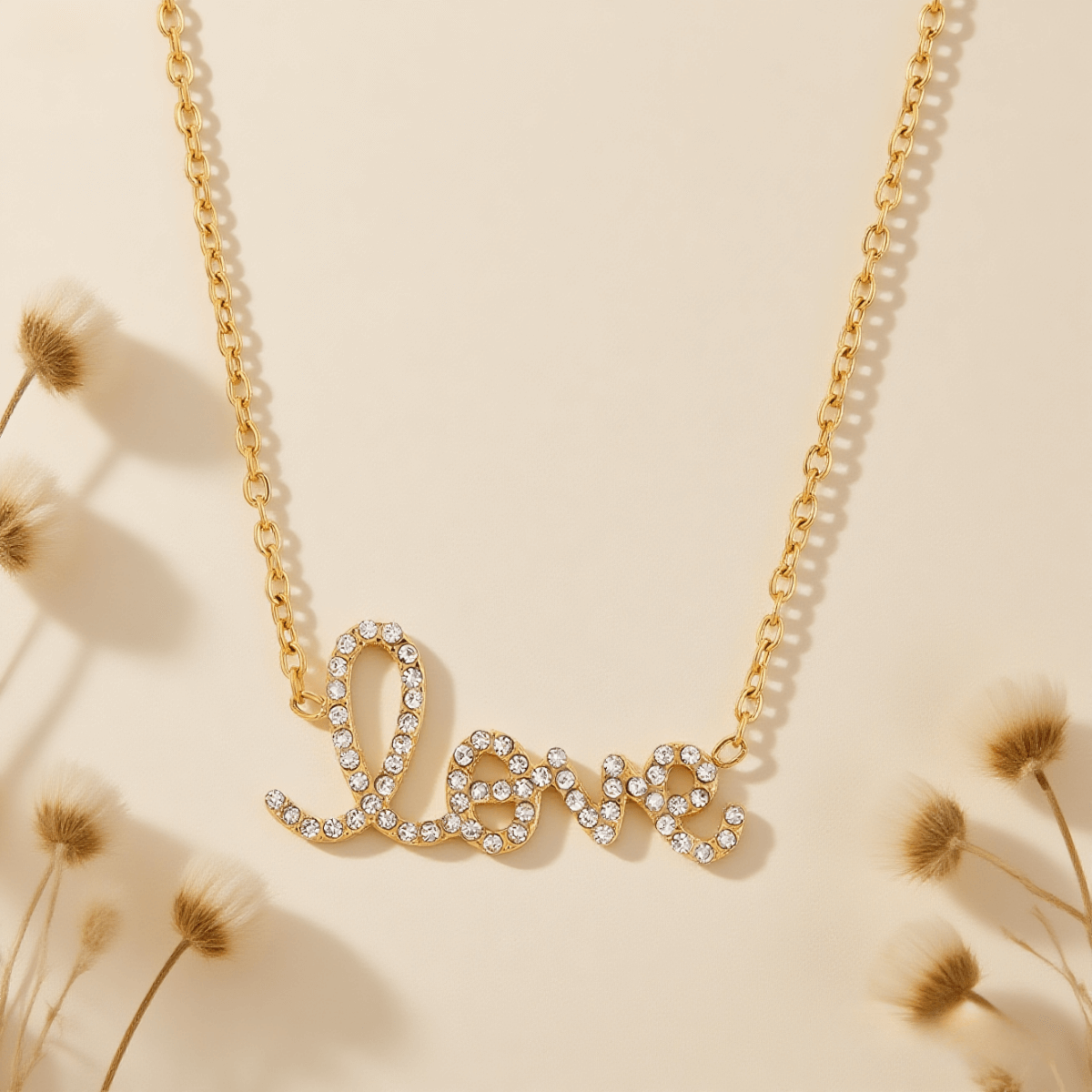 Golden Love Letter Necklace