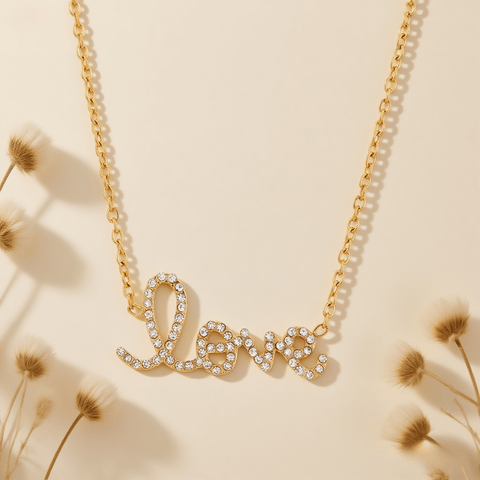 Golden Love Letter Necklace
