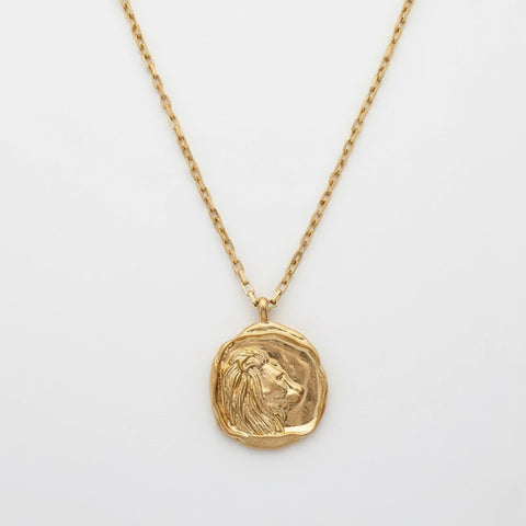 Organic Wax Seal Zodiac Necklace