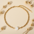 Luna Chain Necklace — polished silver (or gold) chain necklace inspired by moonlight, minimalist and elegant.