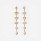 Lyra Crystal Linear Drop Earrings