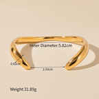 #WaveBangle #StatementJewelry #GiftForHer #ConfidenceStyle #MinimalistBracelet