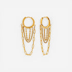 Chain Fringe Hoop Earrings