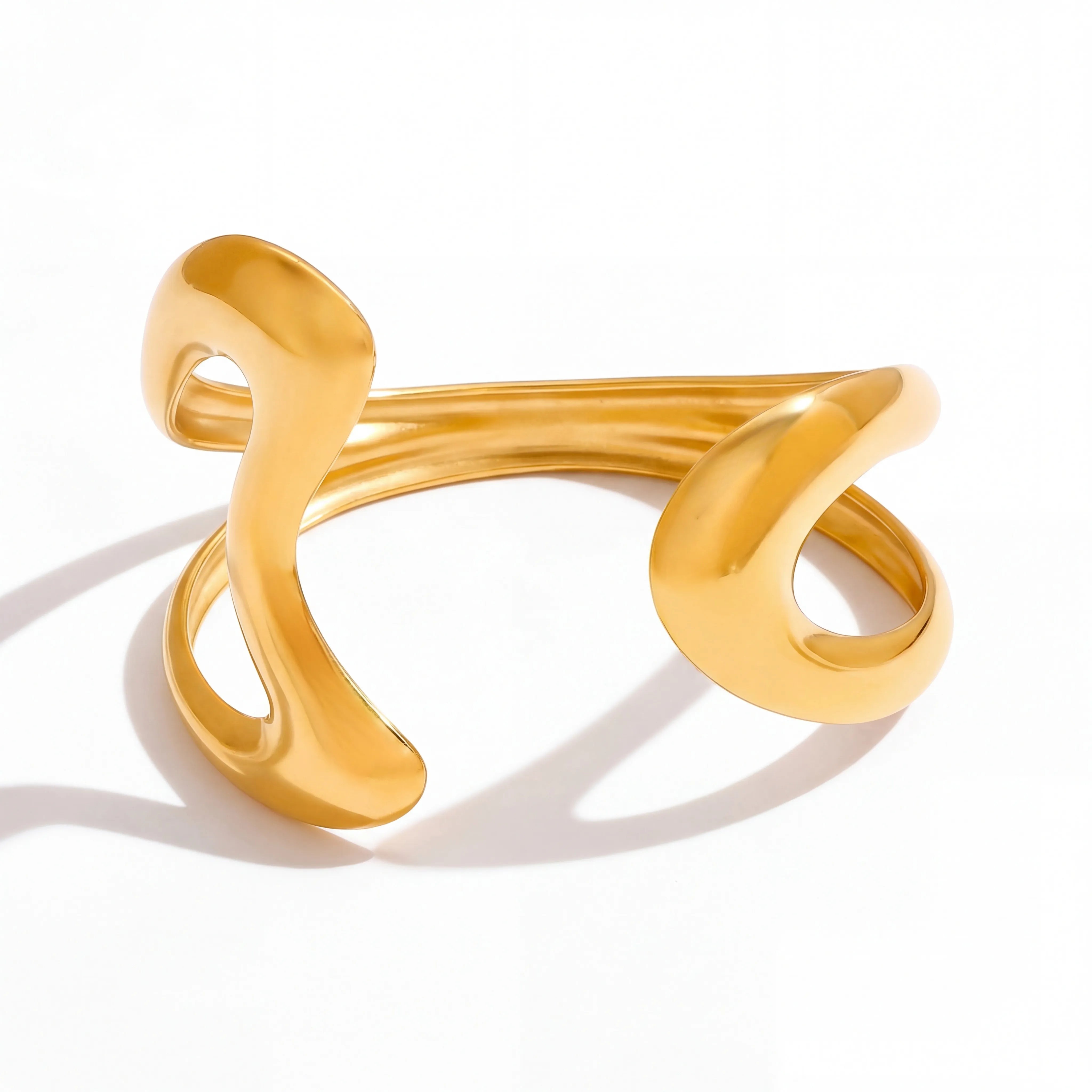 The Pythia Sculptural Molten Cuff Secondary image