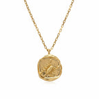Organic Wax Seal Zodiac Necklace