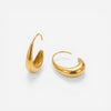 Cleo Sculptural Teardrop Hoops