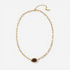 Terra Tiger's Eye Paperclip Necklace