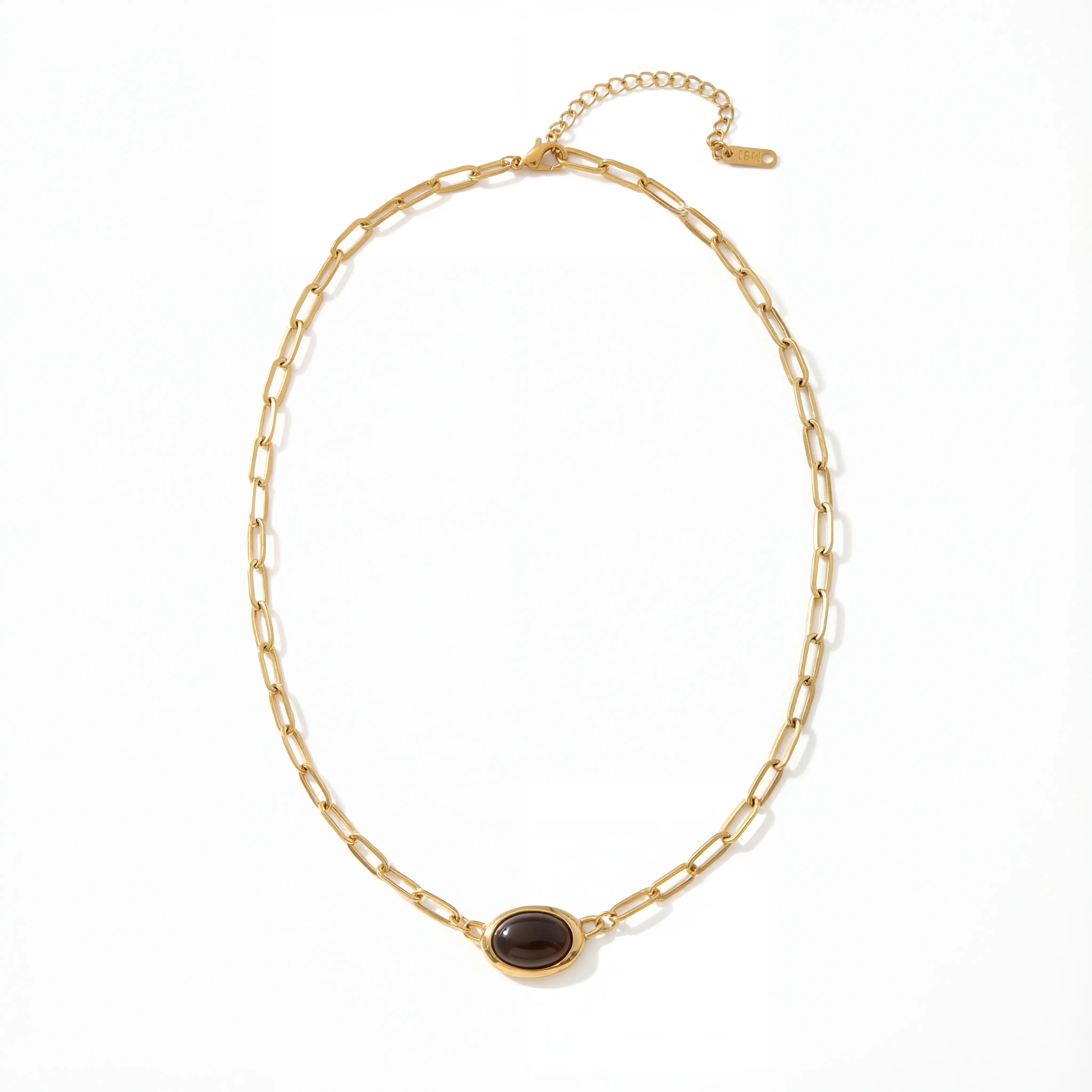 Terra Tiger's Eye Paperclip Necklace Secondary image