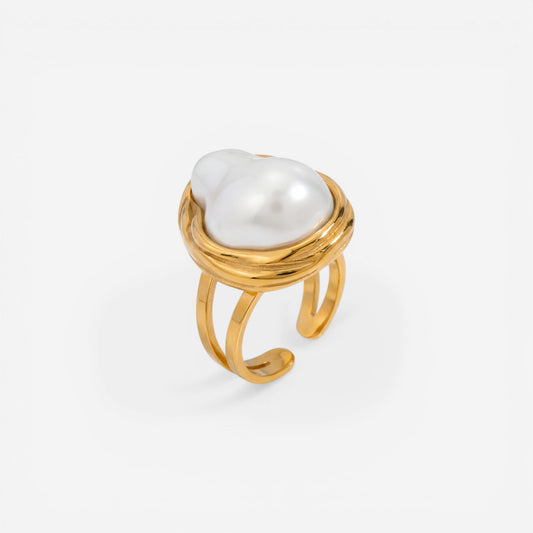 Theia Organic Baroque Pearl Ring