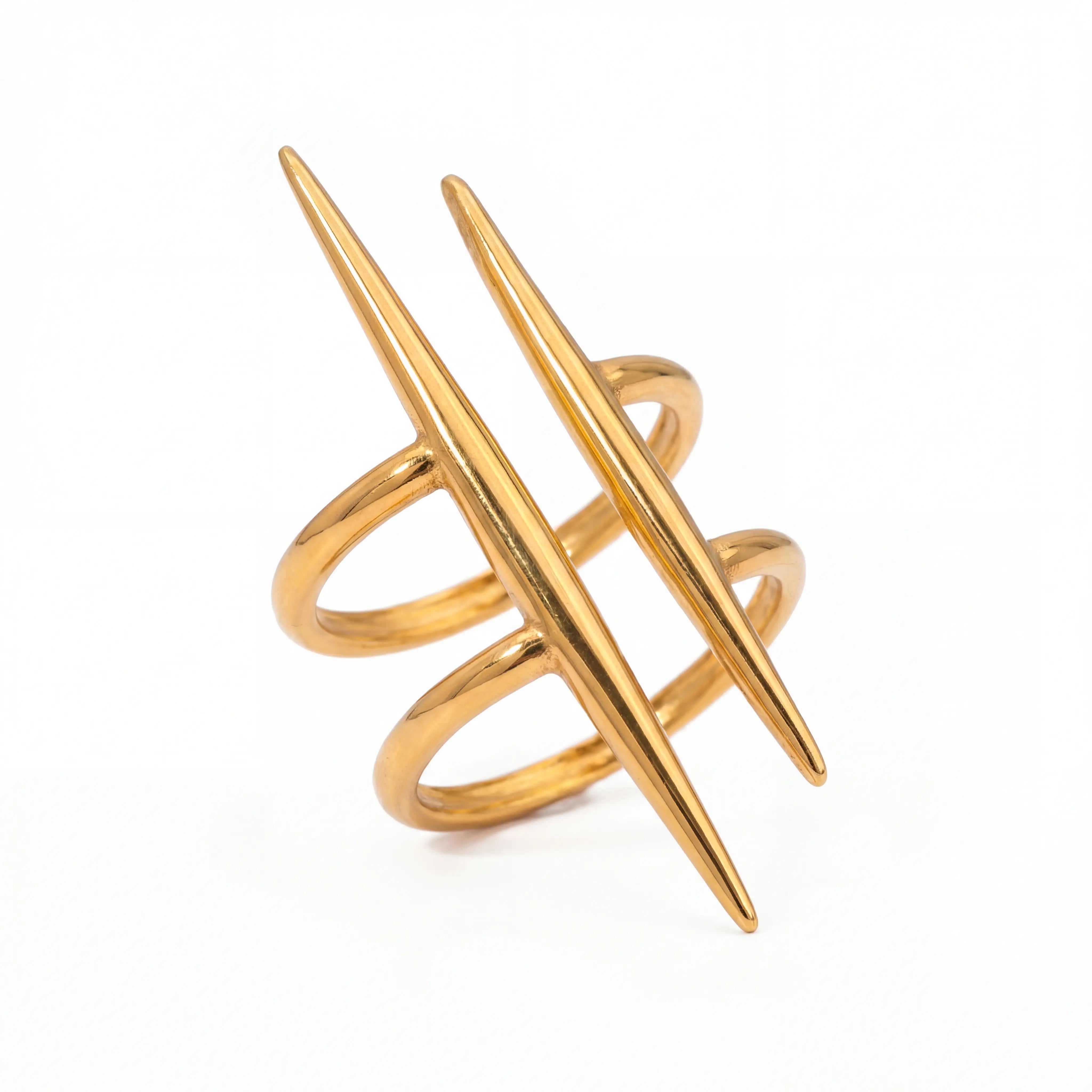 Apex Geometric Double Bar Ring Secondary image