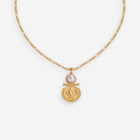 Vintage Pearl Coin Necklace