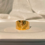 Signature Chunky Initial Ring