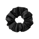 Form Silk Pillow Scrunchie — Onyx Black