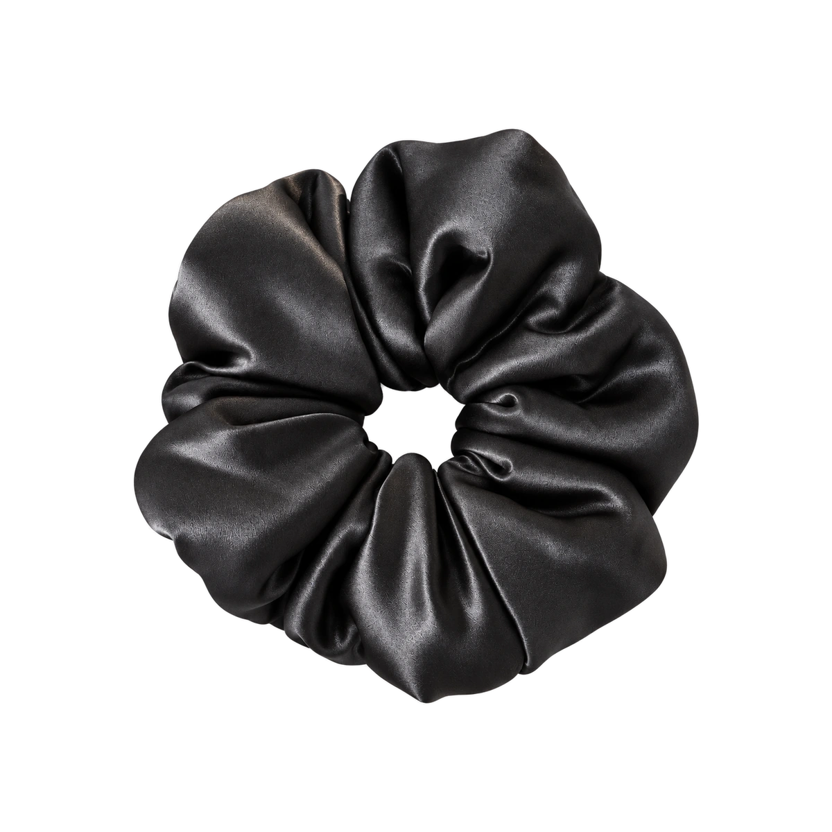 Form Silk Pillow Scrunchie — Onyx Black