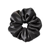Form Silk Pillow Scrunchie — Onyx Black