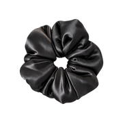 Form Silk Pillow Scrunchie — Onyx Black