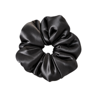 Form Silk Pillow Scrunchie — Onyx Black
