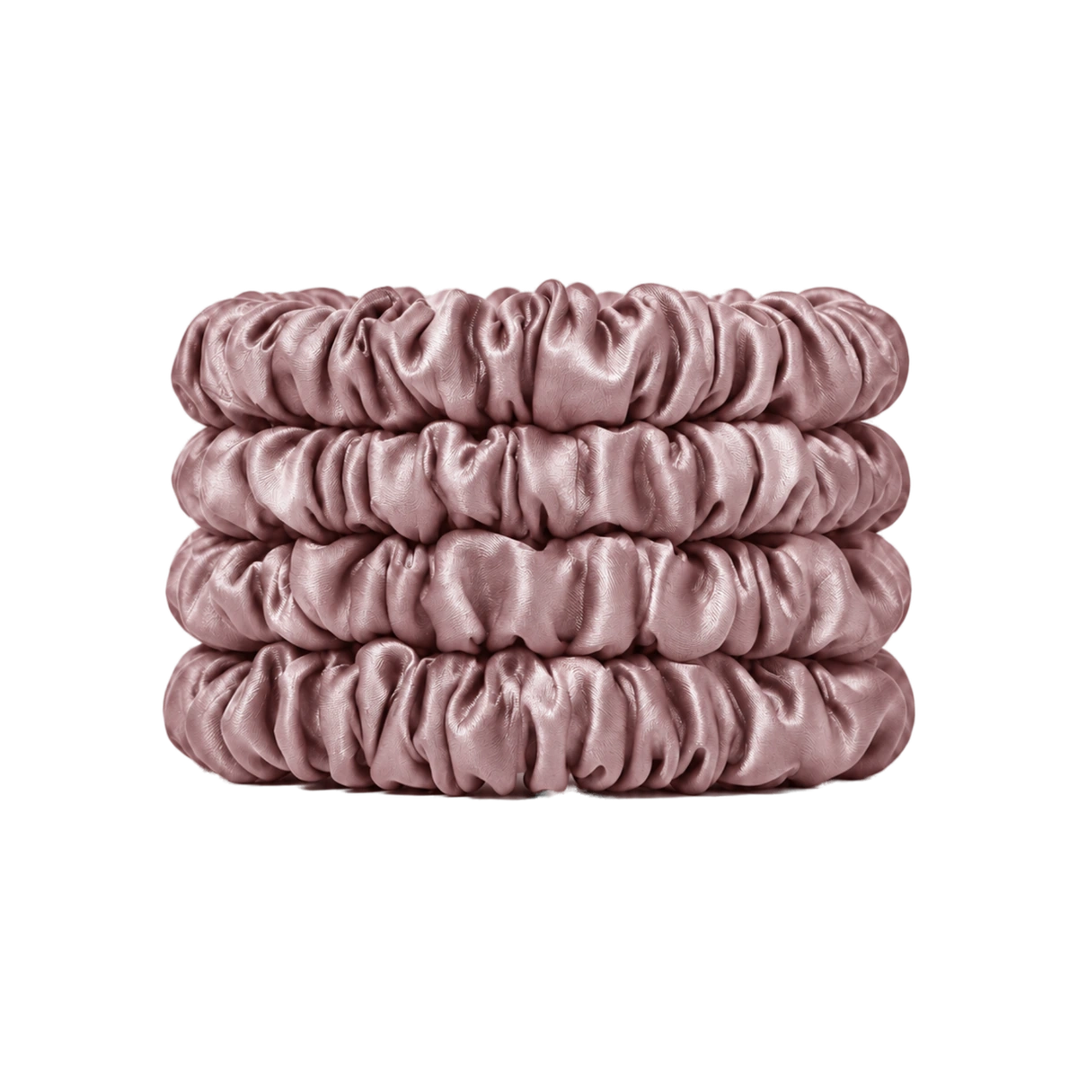 Form Silk Skinny Scrunchies — Blush Mauve