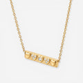 Heartline Crystal Bar Necklace