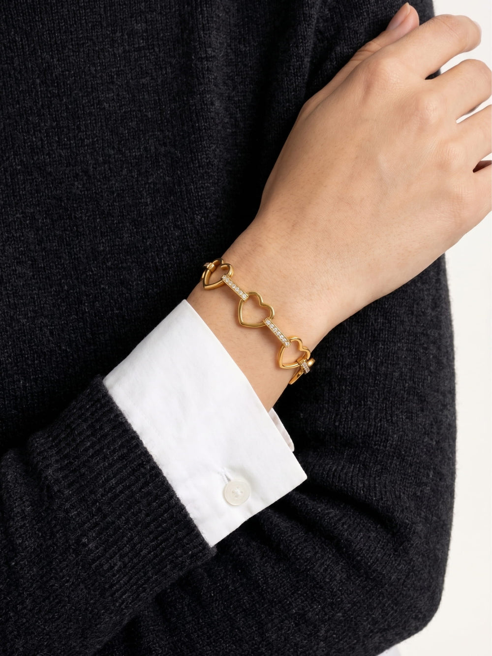 Amore Heart Link Bracelet