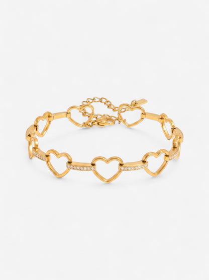 Amore Heart Link Bracelet