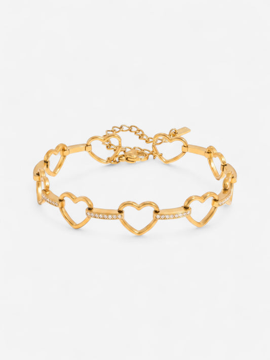 Amore Heart Link Bracelet