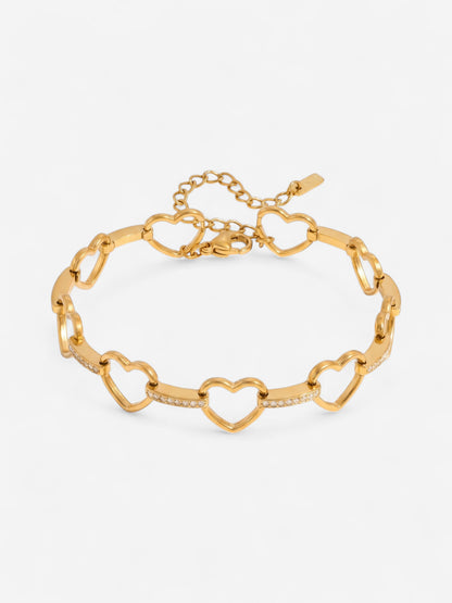 Amore Heart Link Bracelet