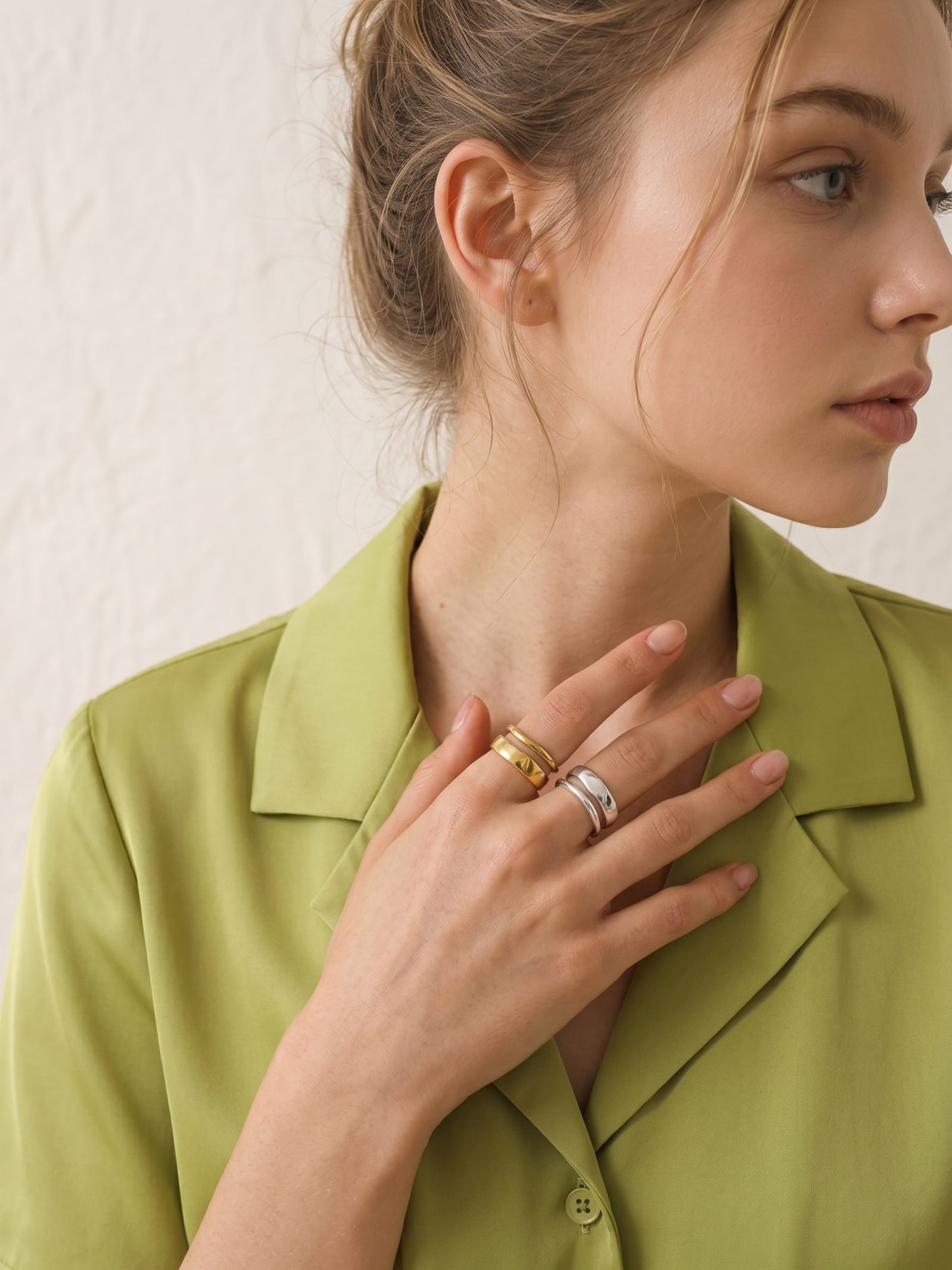 Asteria Double Band Ring Silver