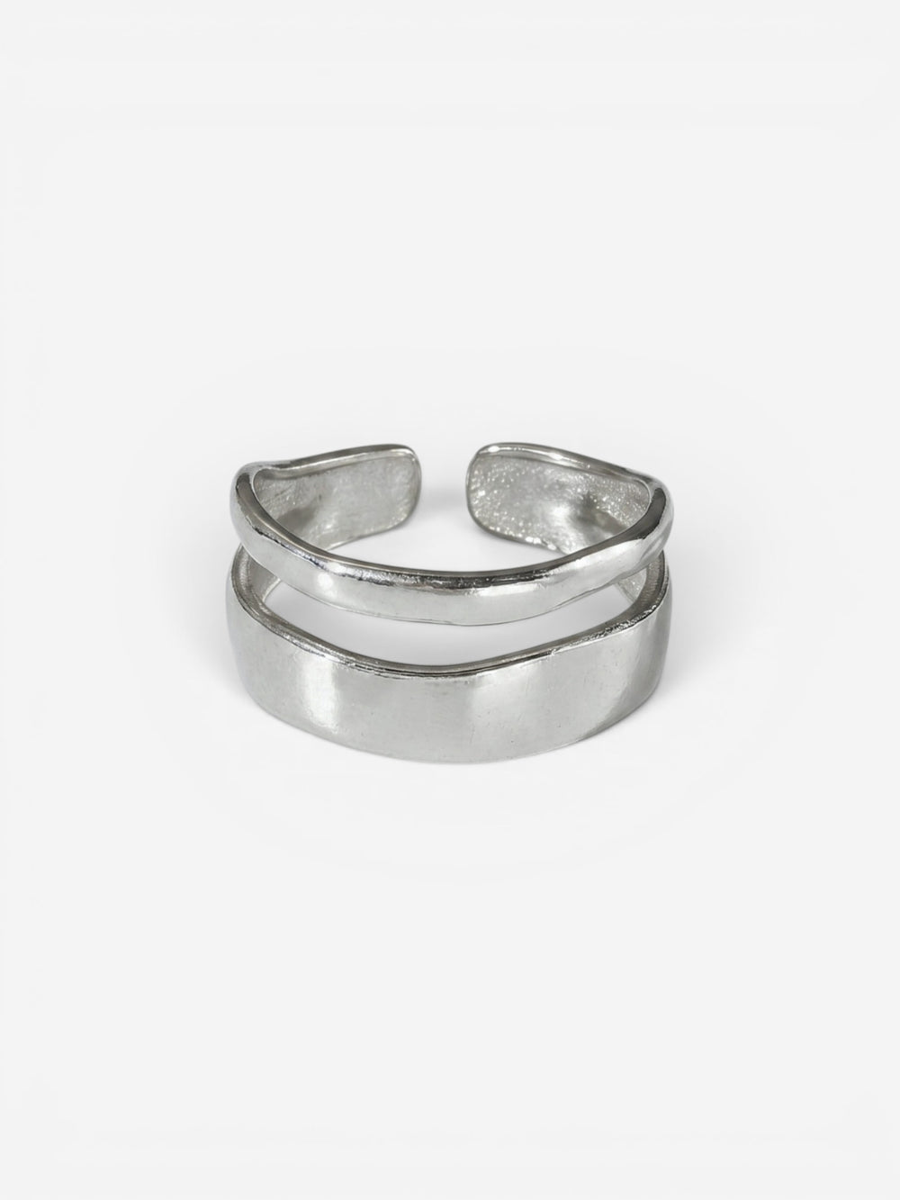 Asteria Double Band Ring Silver