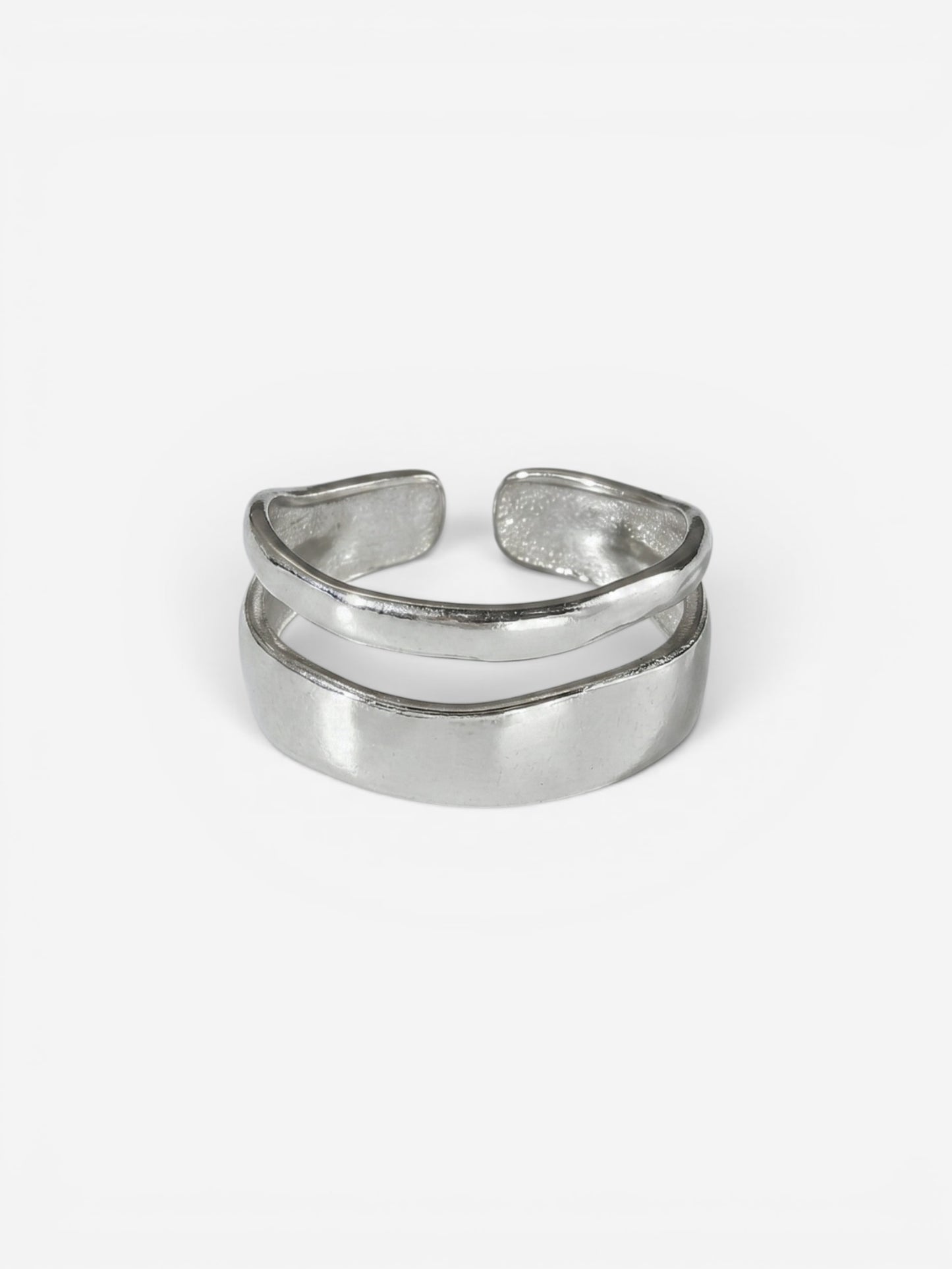 Asteria Double Band Ring Silver